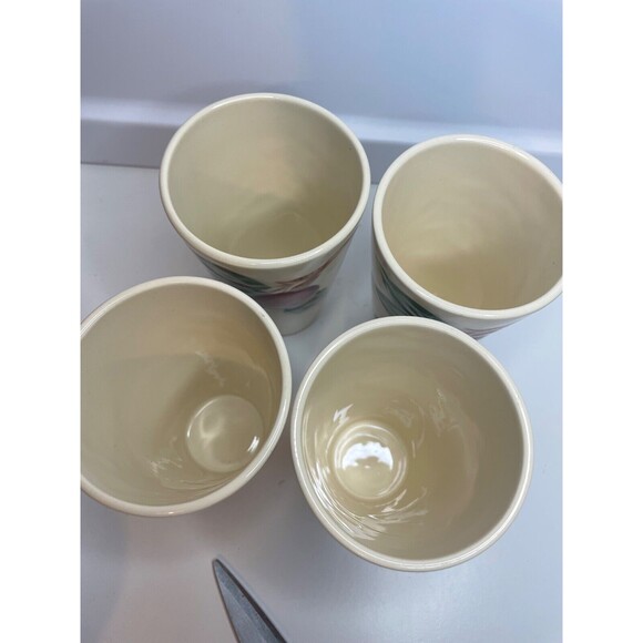 SET OF 4 FRANCISCAN Apple USA Back stamp  Tumblers 12oz 5" TALL - Picture 4 of 10